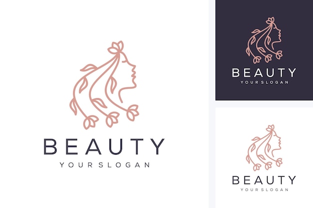 design de logotipo para academia de beleza