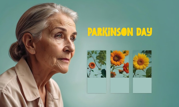 Design de modelo do Dia de Parkinson para mídias sociais