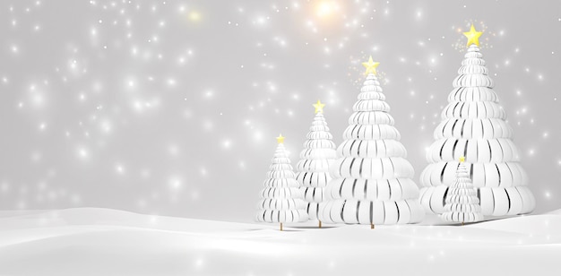 design de natal com renderização 3d