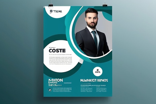 Design de panfleto Design de brochura ou panfleto de capa de relatório de negócios corporativo