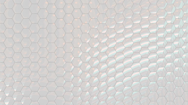 Design de papel de parede de fundo de desfoque de vidro abstrato de escala hexagonal colorida geométrica