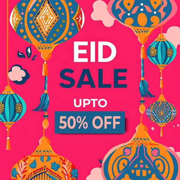 Design de postagem de mídia social para EID SALE