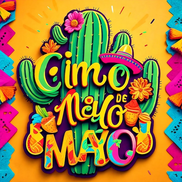 Design de postagens nas redes sociais do Cinco De Mayo