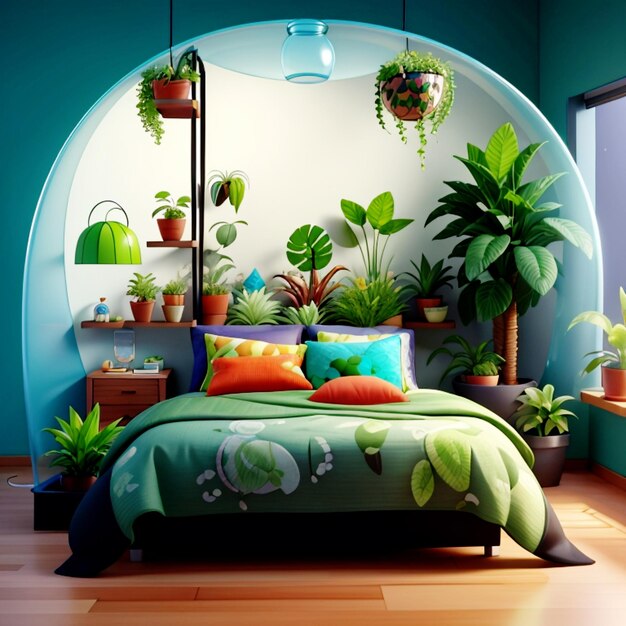 Design de quarto ecológico