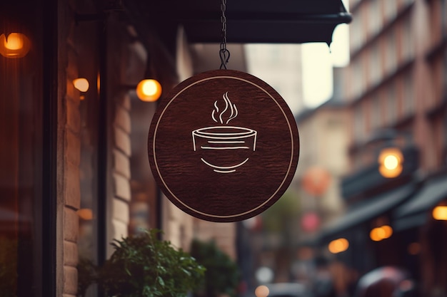 Foto design de sinais de cafés