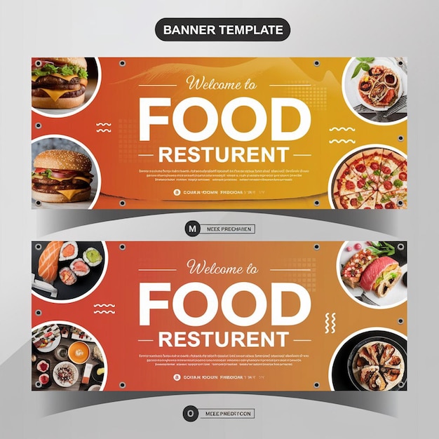 Design der Landungsseite für Lebensmittelrestaurants
