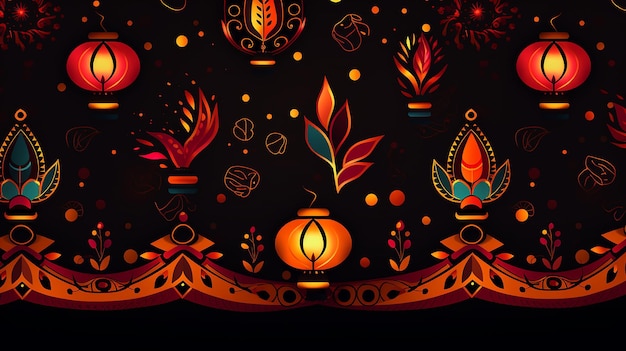 Design des Diwali-Festes