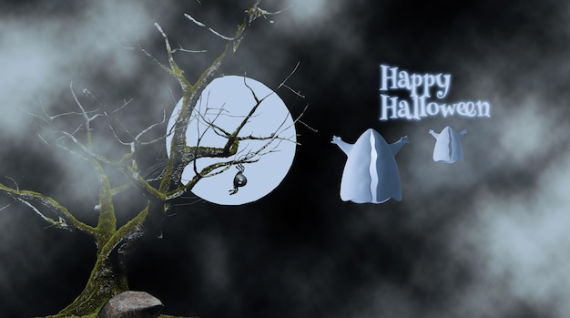 Design des Halloween-Festivals 3D