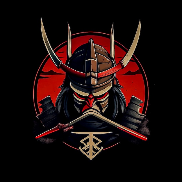 Foto design des samurai-logos