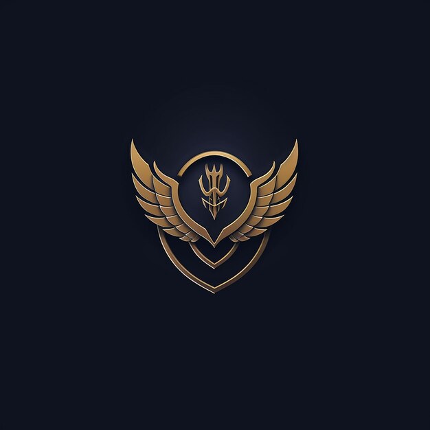 Foto design do logotipo da empresa gold eagle wings