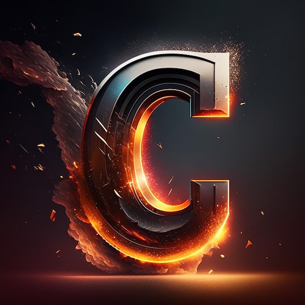 Design do logotipo da letra C ou design do logotipo da letra G ou design do monograma CG