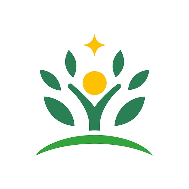 Design do logotipo de Sustentabilidade e Bem-Estar