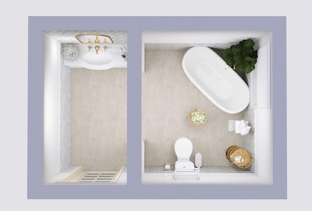 Design elegante da casa de banho