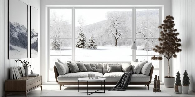 Design elegante interior luxuoso em casa moderna