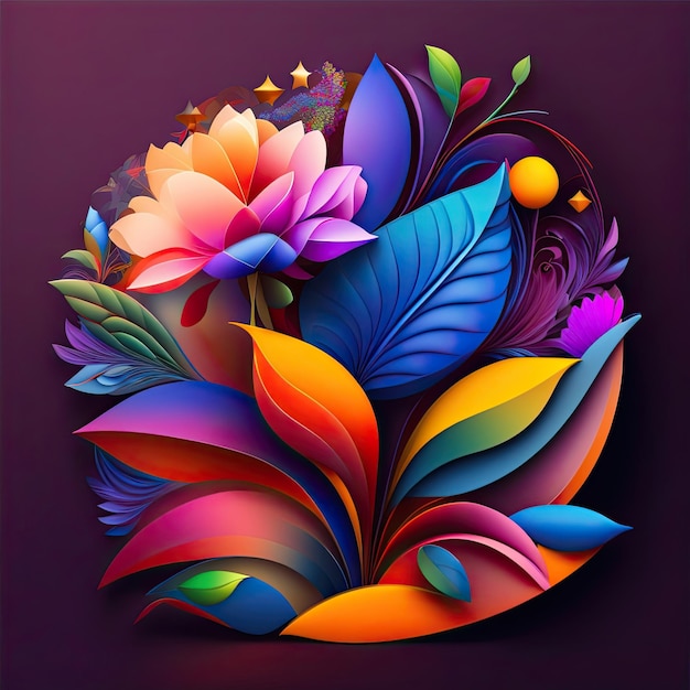 design floral abstrato