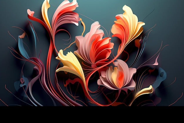 design floral abstrato