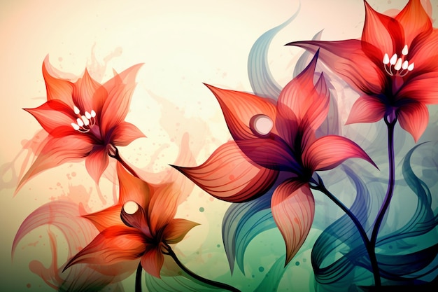 design floral abstrato