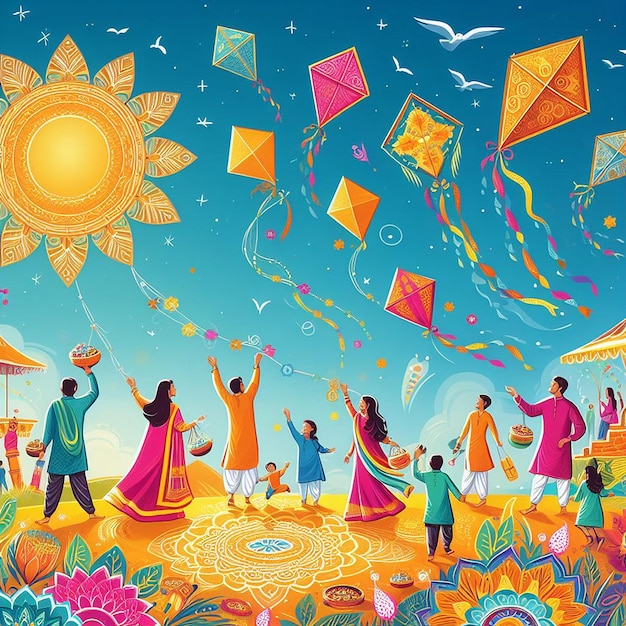 Design für die Veranstaltung Lohri Makar Sankranti