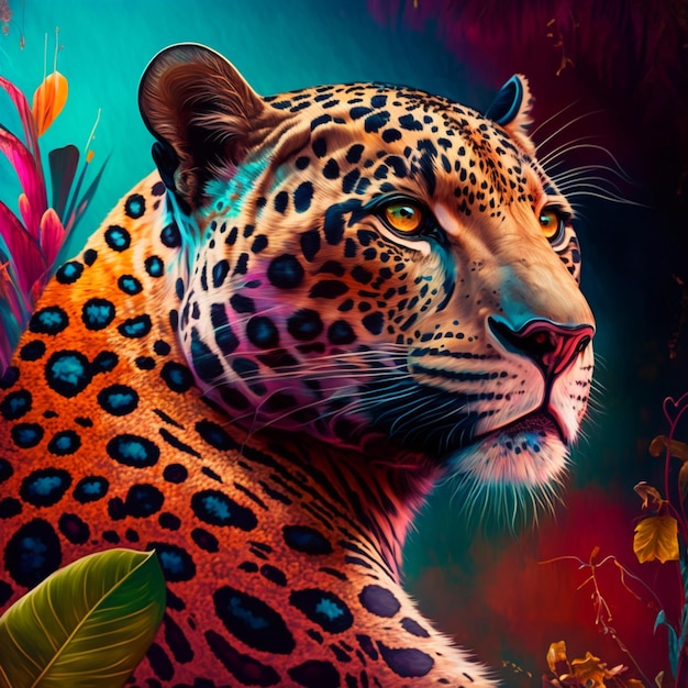 Design legal de ilustração de jaguar