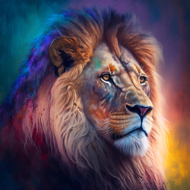 Design legal de ilustração de leão
