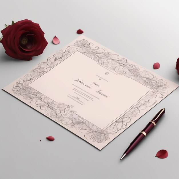 design minimalista e criativo de cartões de convite de casamento profissional