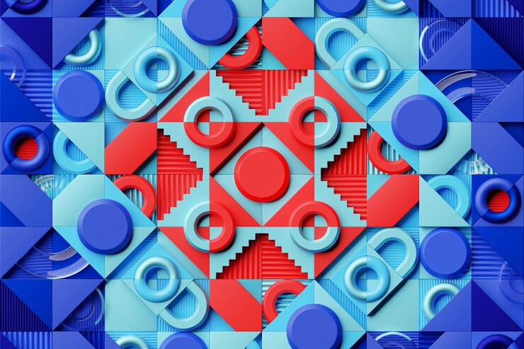 Foto design minimalista moderno com objetos de renderização 3d realistas cartaz abstrato em estilo de tendência de arte ilustração 3d