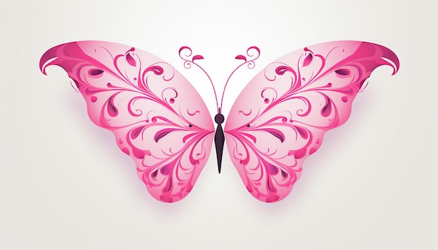Design mínimo de pôster do mês de conscientização do câncer de mama