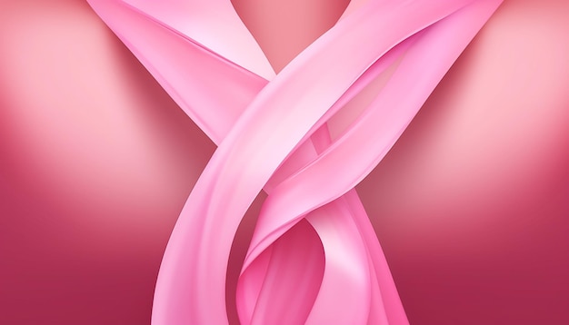 Design mínimo de pôster do mês de conscientização do câncer de mama