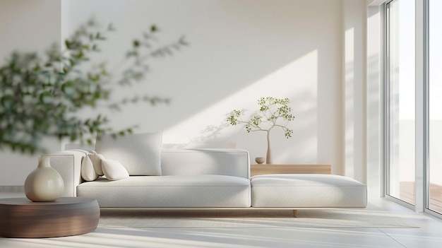 Design moderno da sala de estar Conforto contemporâneo
