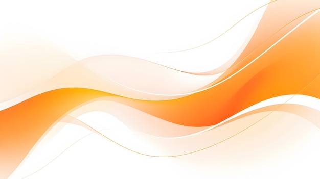 design moderno de curva laranja fundo minimalista curva larenja e branca em superfície branca