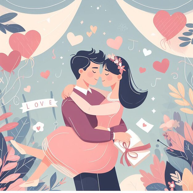 Design para eventos do Dia Nacional do Abraço e do Dia dos Namorados