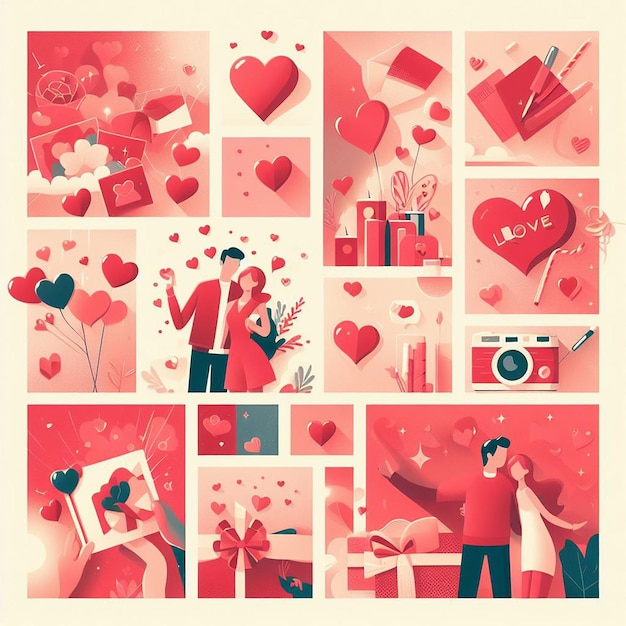 Design para um evento de Feliz Dia dos Namorados