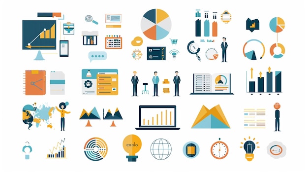 Design plano conceitos modernos de ilustração vetorial para análise de negócios projeto de trabalho em equipe de consultoria