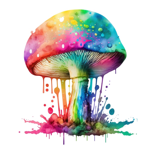 Design sem título Rainbow_colored_Mushroom 5