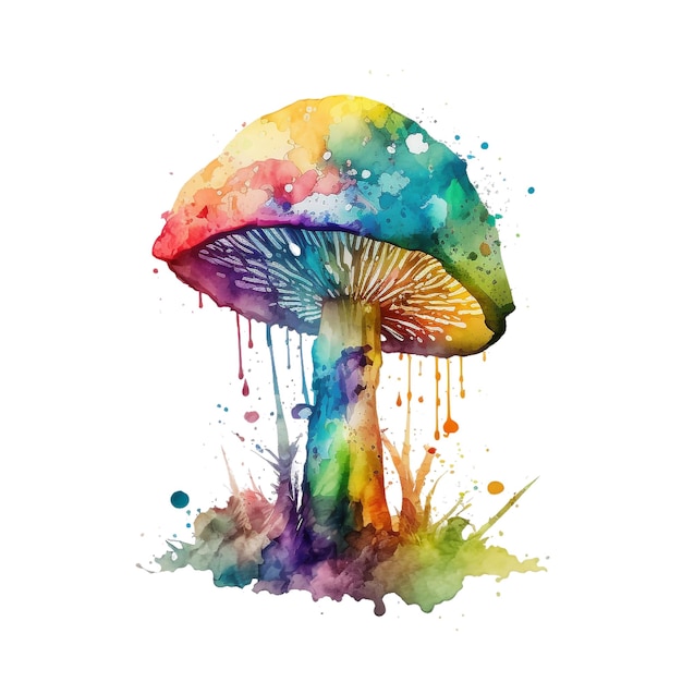 Design sem título Rainbow_colored_Mushroom