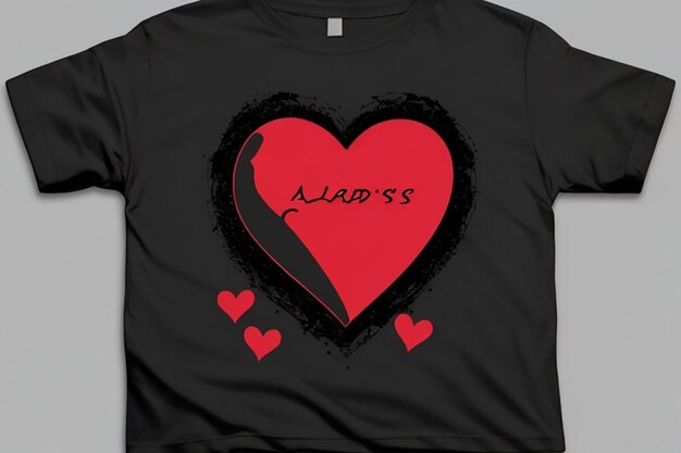 design simples de camiseta de celebração do Dia dos Namorados