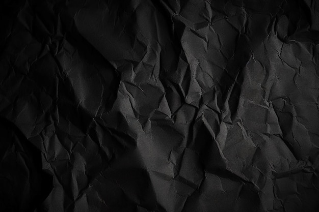 Design Space schwarz und dunkel zerknittertes Papier strukturierter Hintergrund