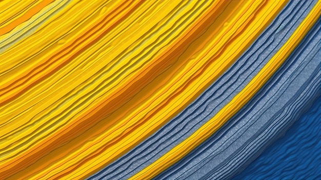 Design Texturizado Abstrato YellowBlue Fusion