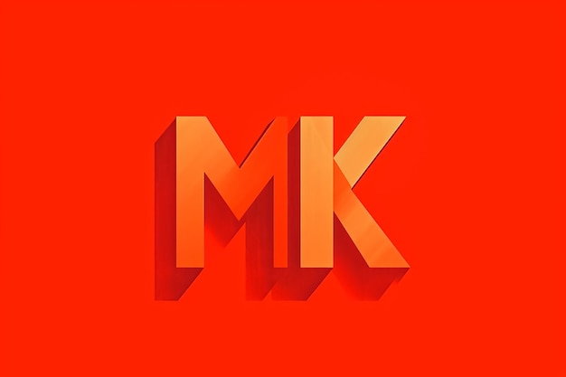 Foto design vetorial do logotipo da caixa de letras m line
