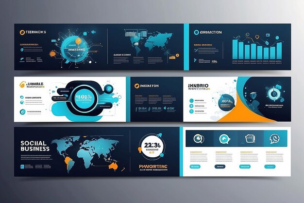 Design von Banner-Vorlagen für digitale Marketing-Geschäfte und soziale Medien