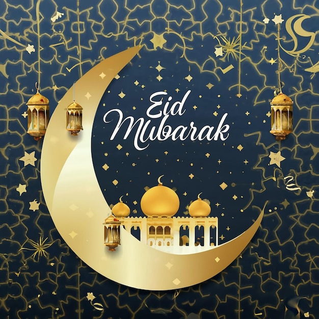 Design von Eid Mubarak