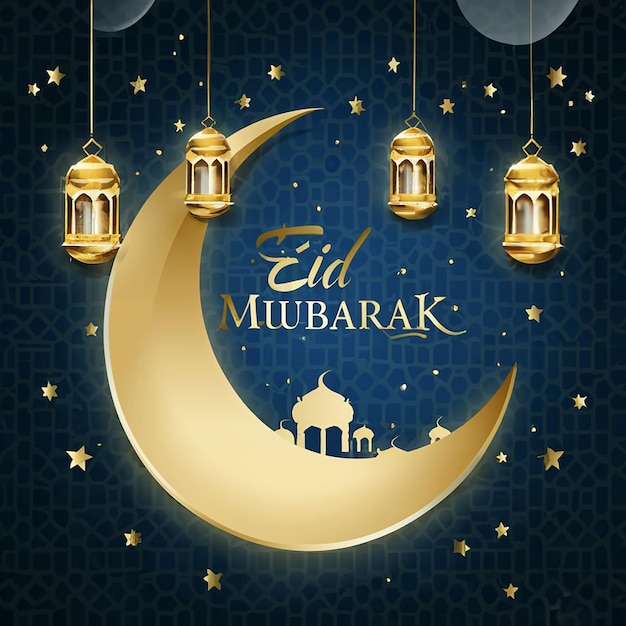 Design von Eid Mubarak