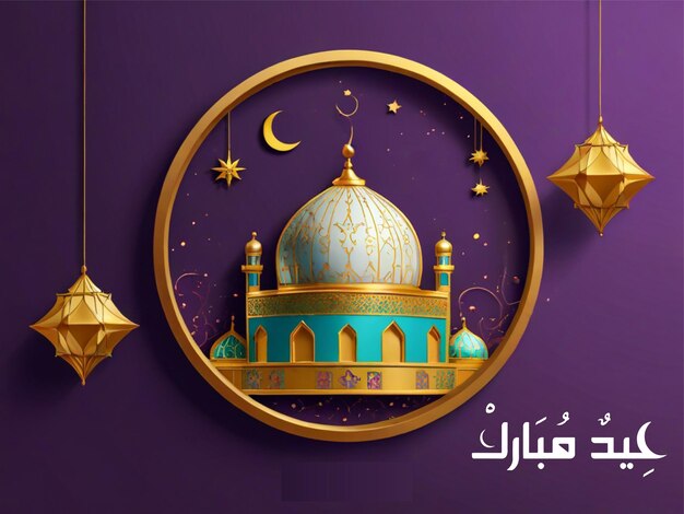 Design von Eid Mubarak