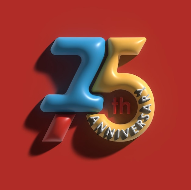 Design zum 75-jährigen Jubiläum