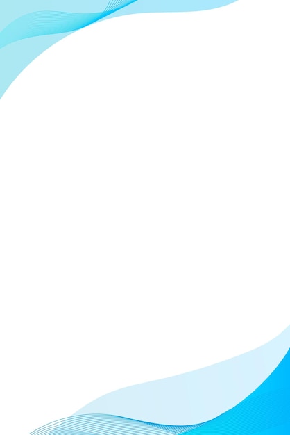 Designelement der Vorlage für den cerulean blauen Kurvenrahmen