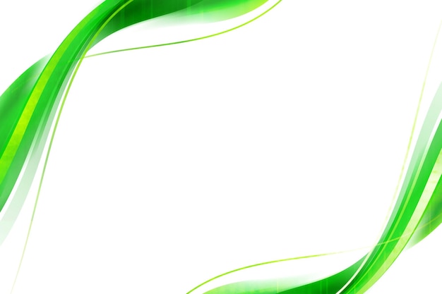 Designelement der Vorlage für den grünen Kurvenrahmen