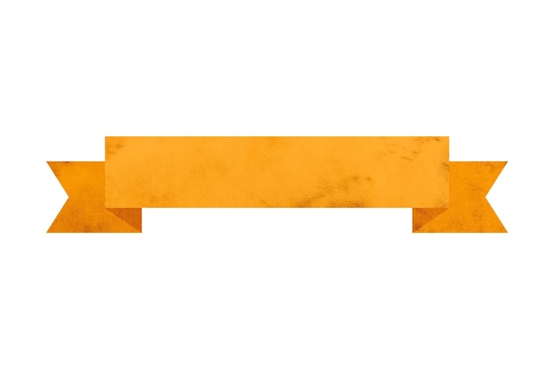 Designelement für Banner mit gelbem Papierband