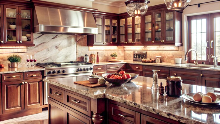 Foto designer de cozinhas de luxo de interiores