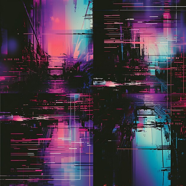 Foto designs de painéis de néon e arte cyberpunk tendências ativos digitais aguardam melhorar seus visuais