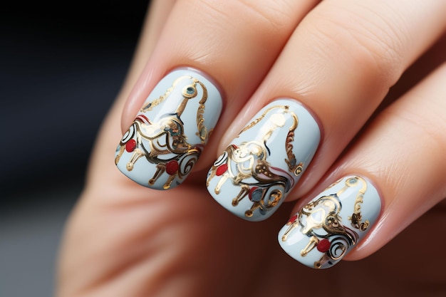 designs magnéticos de nail art para mulheres fascinantes